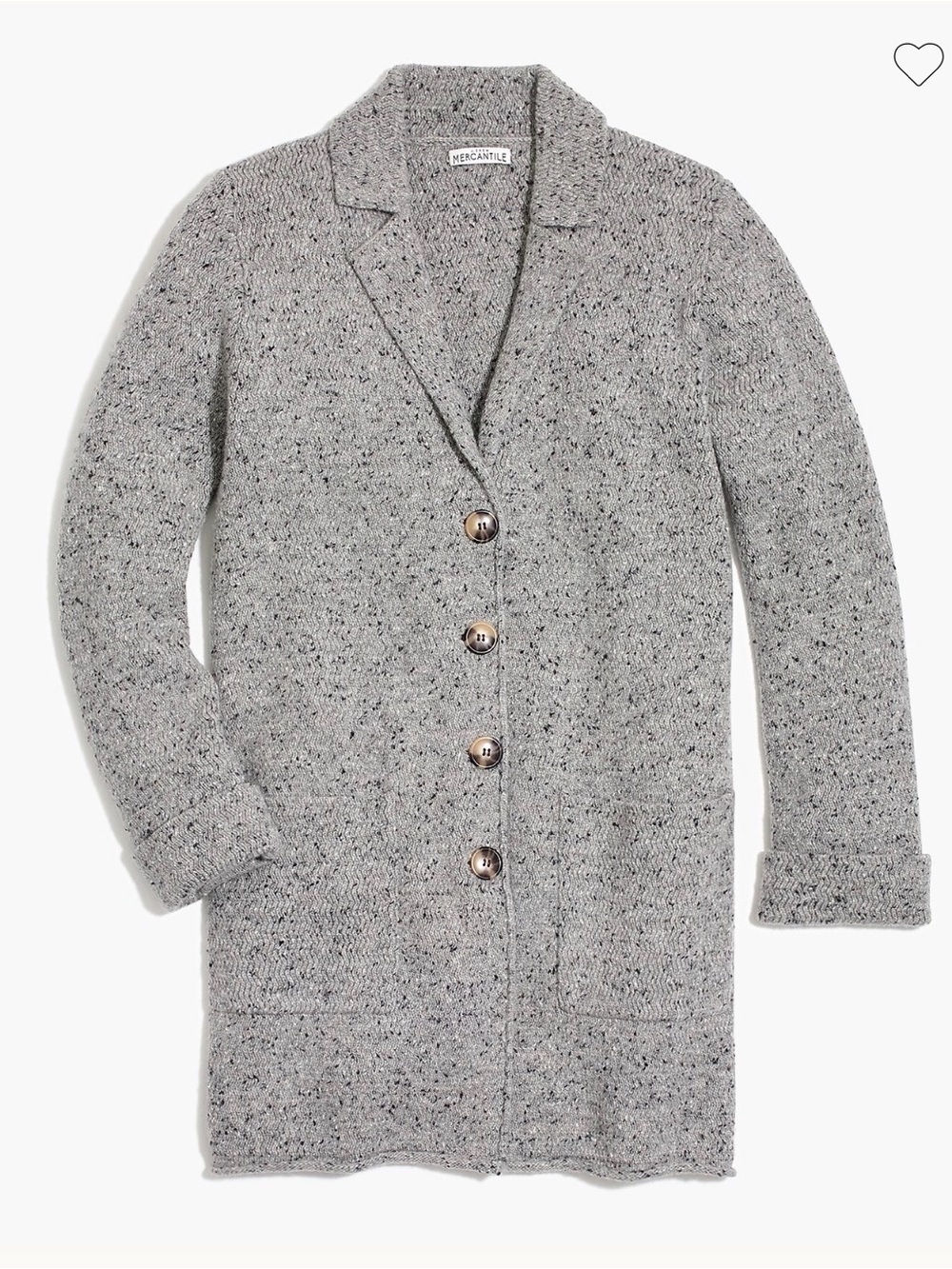 J. Crew Donegal Sweater Coat